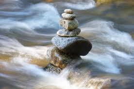 Rocks in a river