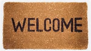 Welcome mat.